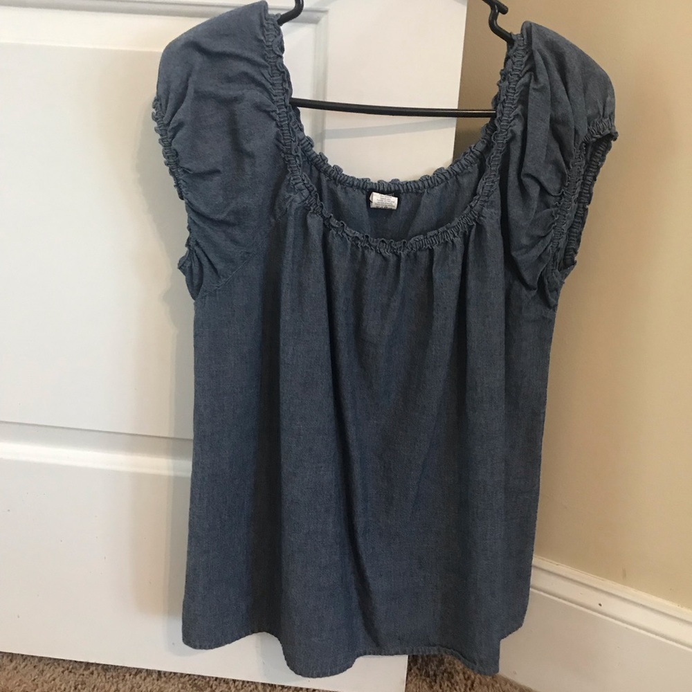 JCrew denim top
